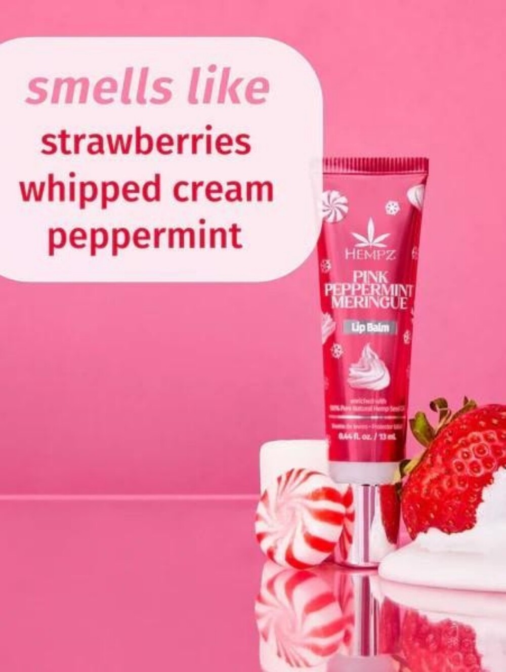 Hempz Pink Peppermint Meringue Lip Balm